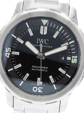 IWC SCHAFFHAUSEN Aqua timer IW329002 Date black Dial Auto Men's Watch